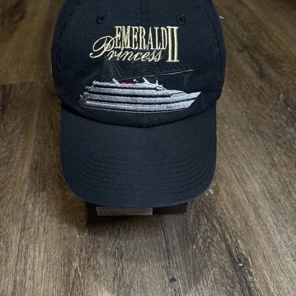 Ocean Player Club Poker‎ Hat Navy Black White Adj Strap Degen Gamble Spade